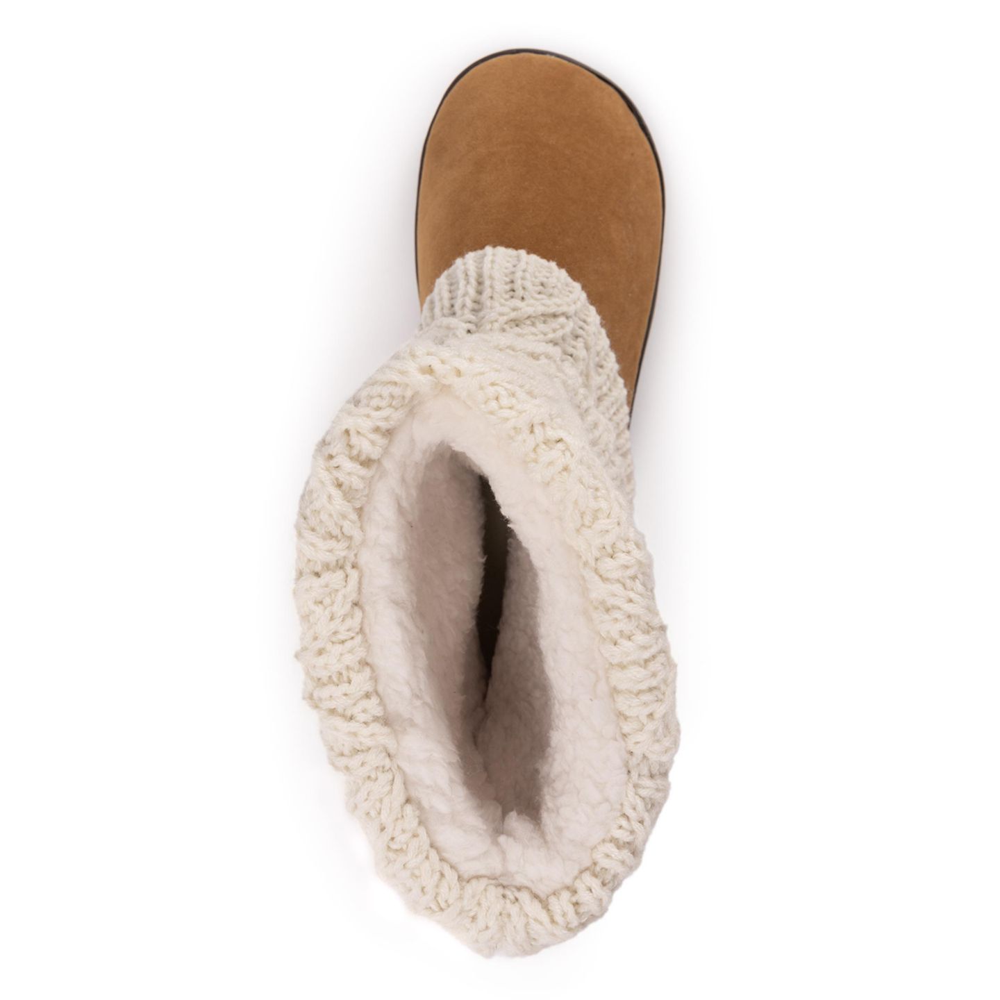 Женские тапочки MUK LUKS Raquel Slippers, цвет: Слоновая кость — фото 6