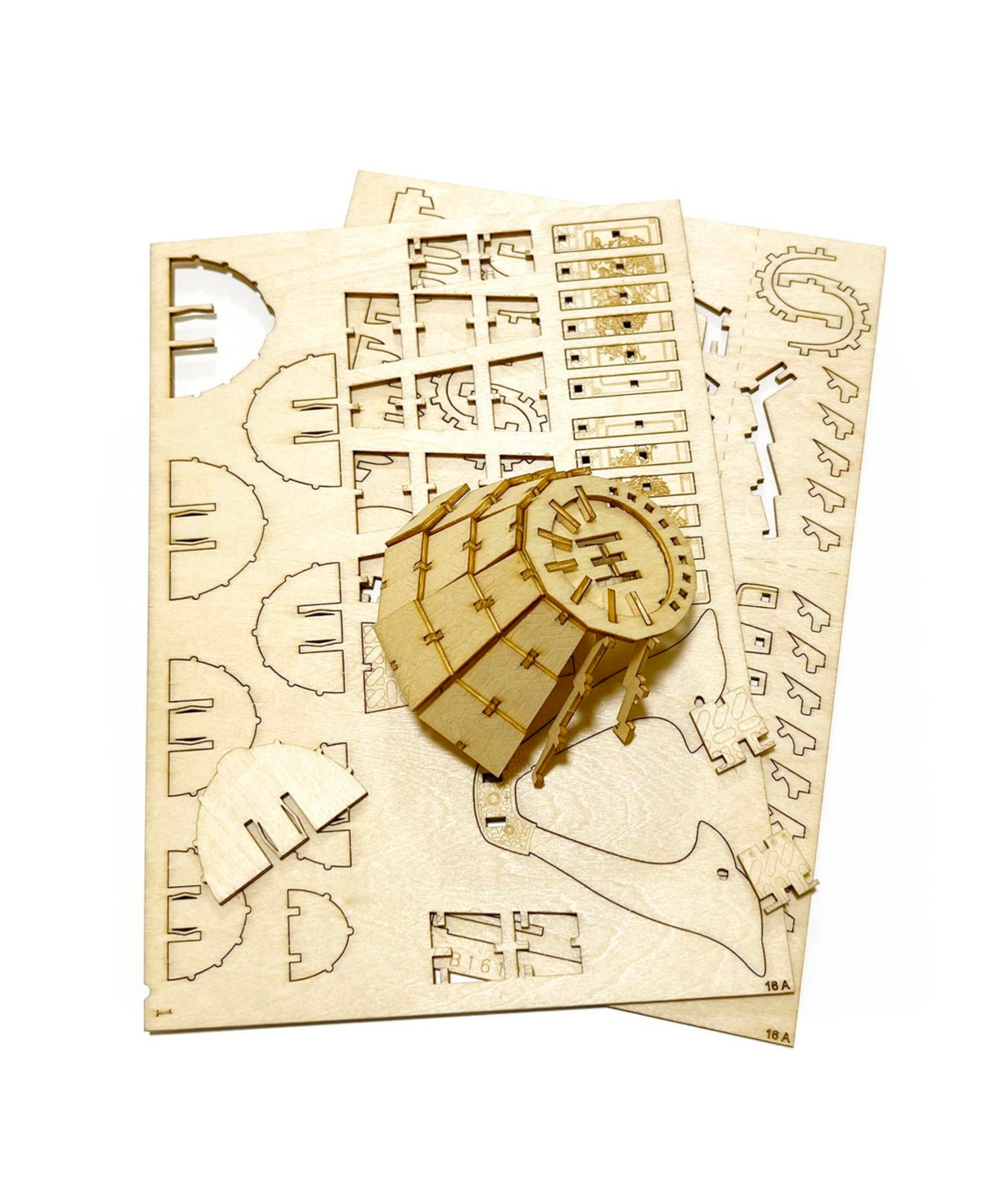 Flash Popup 3D Diy Puzzle: Kabuto Samurai Warrior Helmet
