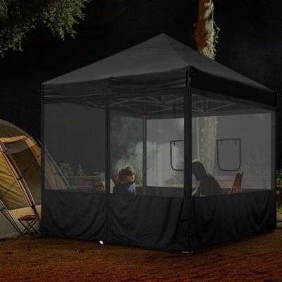 16 Pcs 10 ft Pop Up Canopy Tent Sidewall Mesh Side Wall Party Canopy