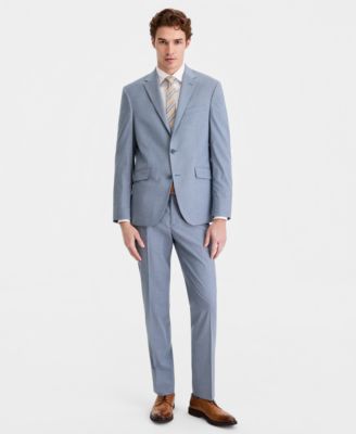 Men's Pinstripe Slim-Fit Techni-Cole Suit Separates