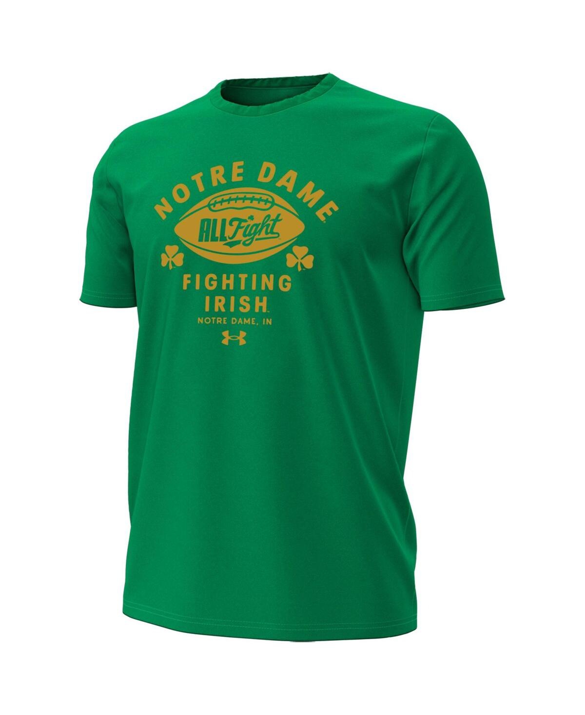 Under Armour Men's Kelly Green Notre Dame Fighting Irish Football T-Shirt