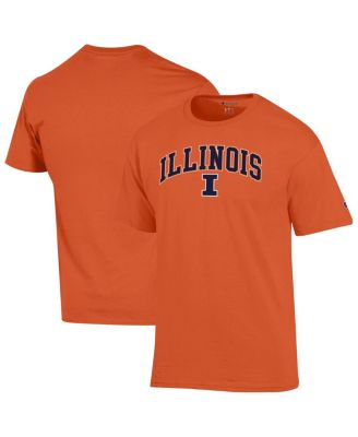 Champion - Men's Orange Illinois Fighting Illini Arch Over Logo T-Shirt