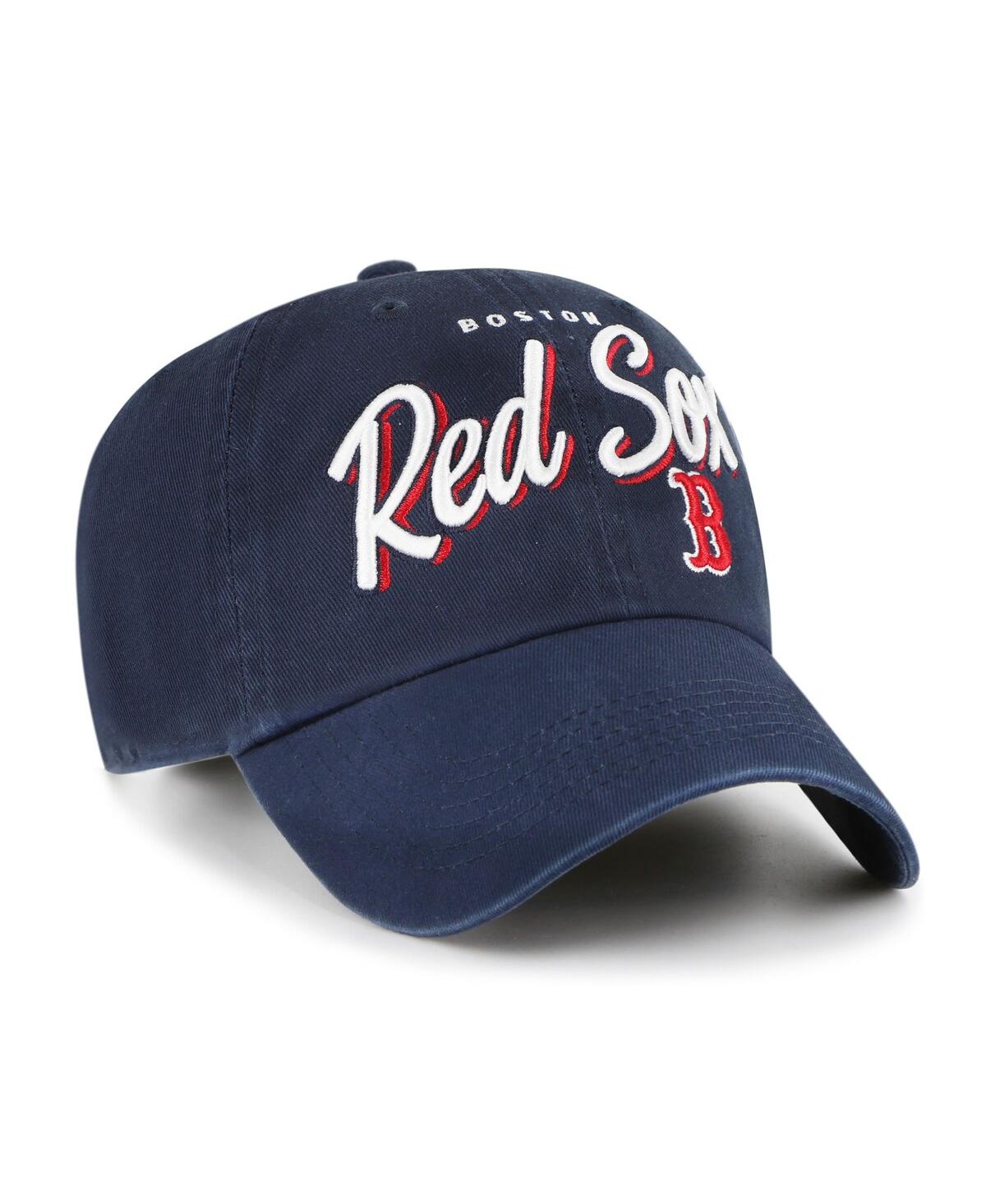 47 Brand Women's Navy Boston Red Sox Ariana Clean Up Adjustable Hat In Blue