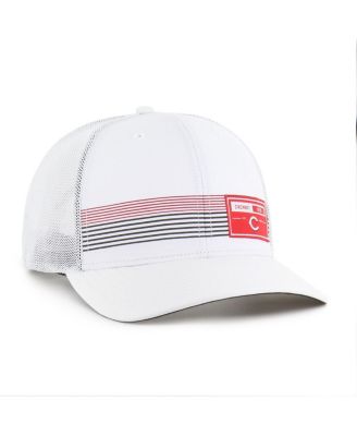 Men's White Cincinnati Reds Rangefinder Brrr Trucker Adjustable Hat