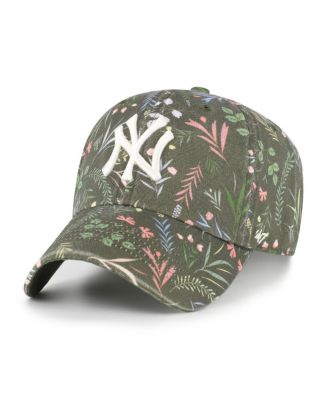 '47 Brand - Women's Olive New York Yankees Moss Verbena Clean Up Adjustable Hat