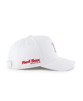 Men's White Boston Red Sox Foundational Pinch Offside Adjustable Hat