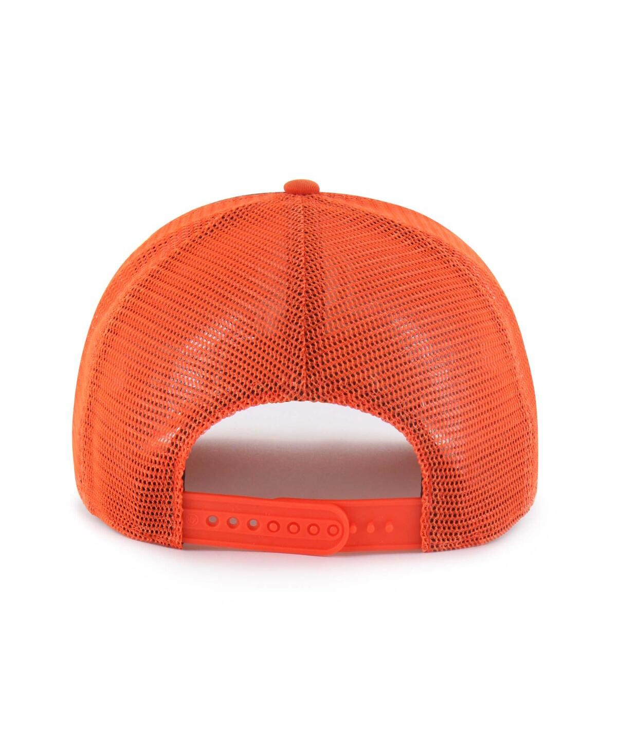 47 Brand Big Boys And Girls Navy/orange Syracuse Orange Super Stripe Hitch Adjustable Trucker Hat In Orange
