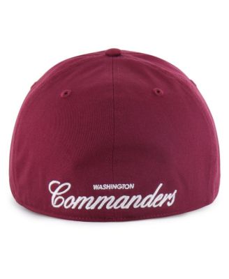 Men's Burgundy Washington Commanders Foundational Franchise Fitted Hat
