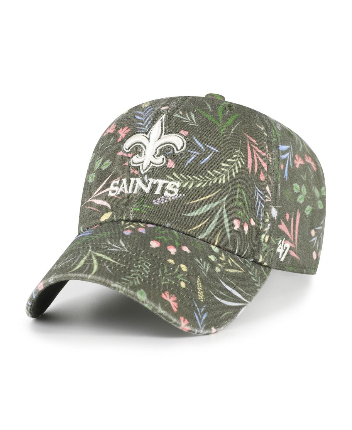 47 Brand Women's Green New Orleans Saints Verbena Clean Up Adjustable Hat In Green