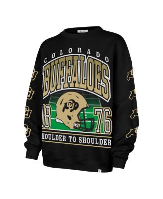 Women's Black Colorado Buffaloes Go Big Oversized Pullover Sweatshirt