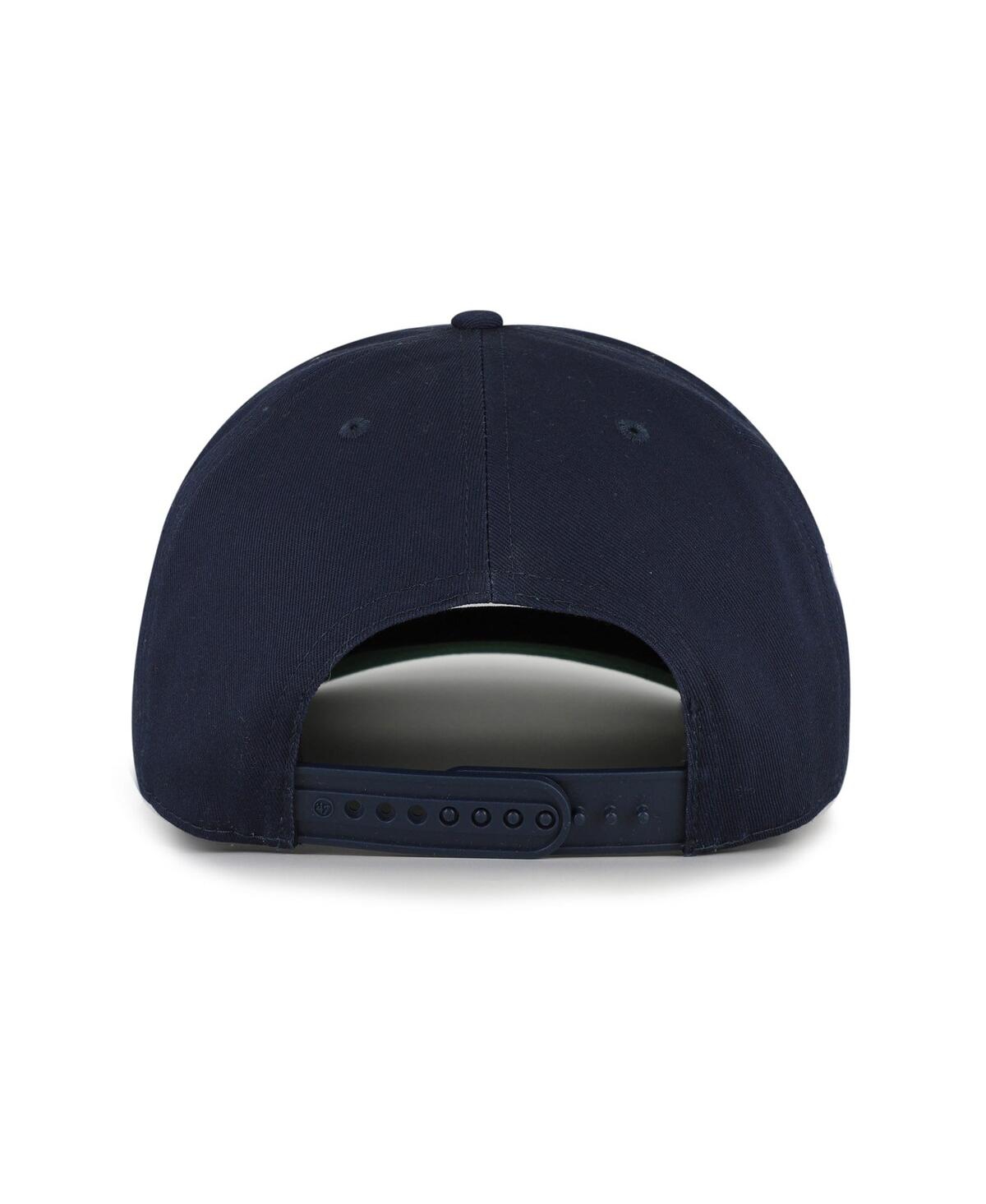 47 Brand Big Boys And Girls Navy West Virginia Mountaineers Byline Hitch Adjustable Hat In Blue