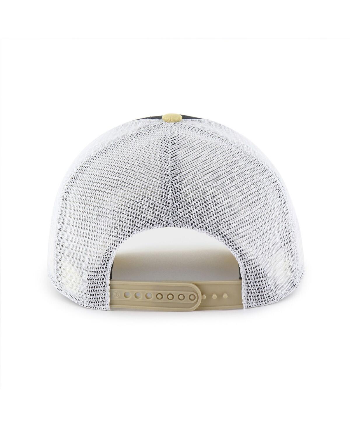 47 Brand Big Boys And Girls Black/gold Purdue Boilermakers Super Stripe Hitch Adjustable Trucker Hat In Multi