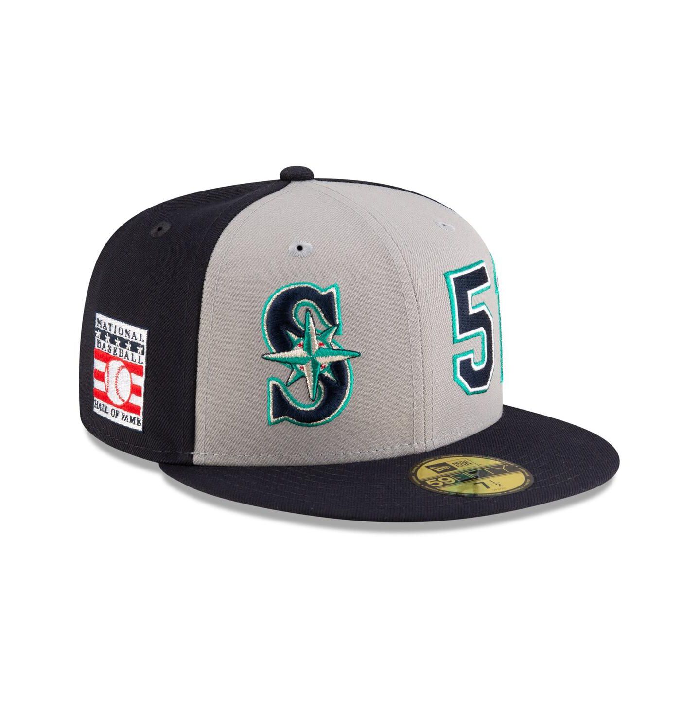 Мужская кепка New Era Ichiro Suzuki Navy/Gray Seattle Mariners 2025 Baseball Hall of Fame 59FIFTY Fitted Hat — фото 1