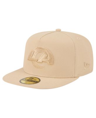 New Era - Men's Light Beige Los Angeles Rams Color Pack A-Frame 59FIFTY Fitted Hat