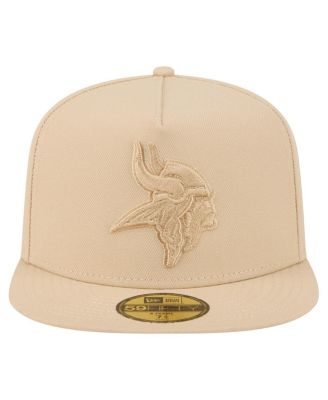 Men's Light Beige Minnesota Vikings Color Pack A-Frame 59FIFTY Fitted Hat