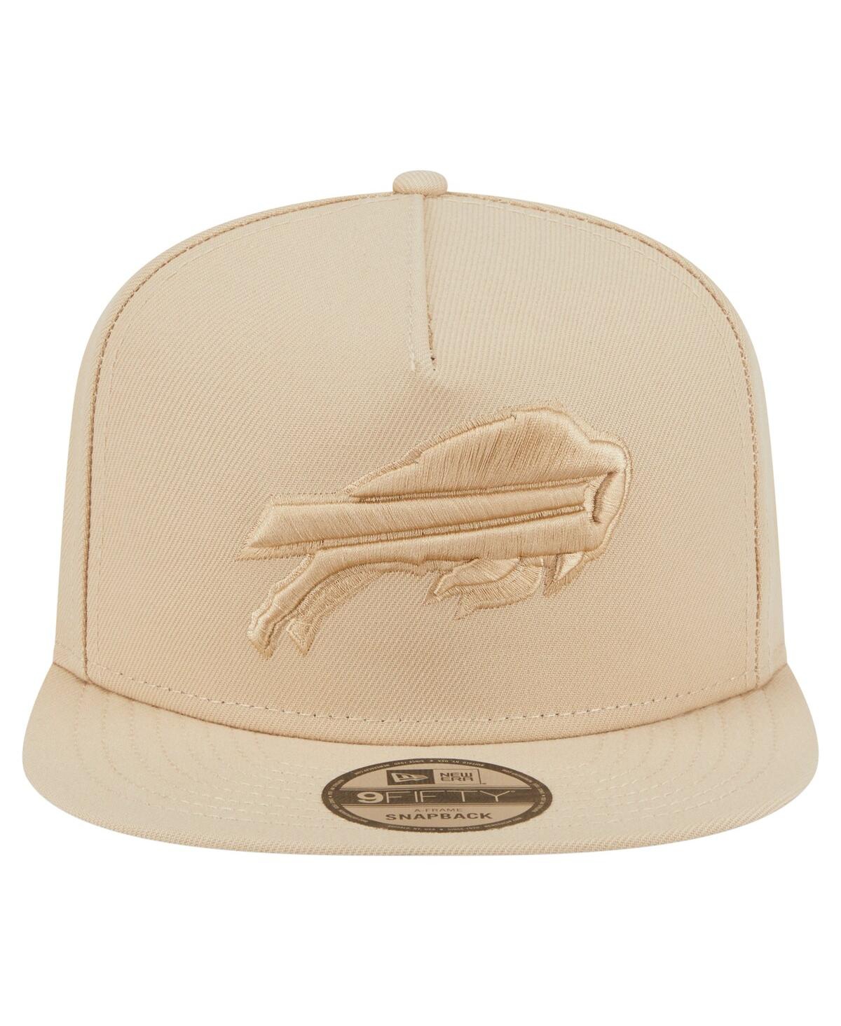New Era Men's Light Beige Buffalo Bills Color Pack A-frame 9fifty Snapback Hat In Nude