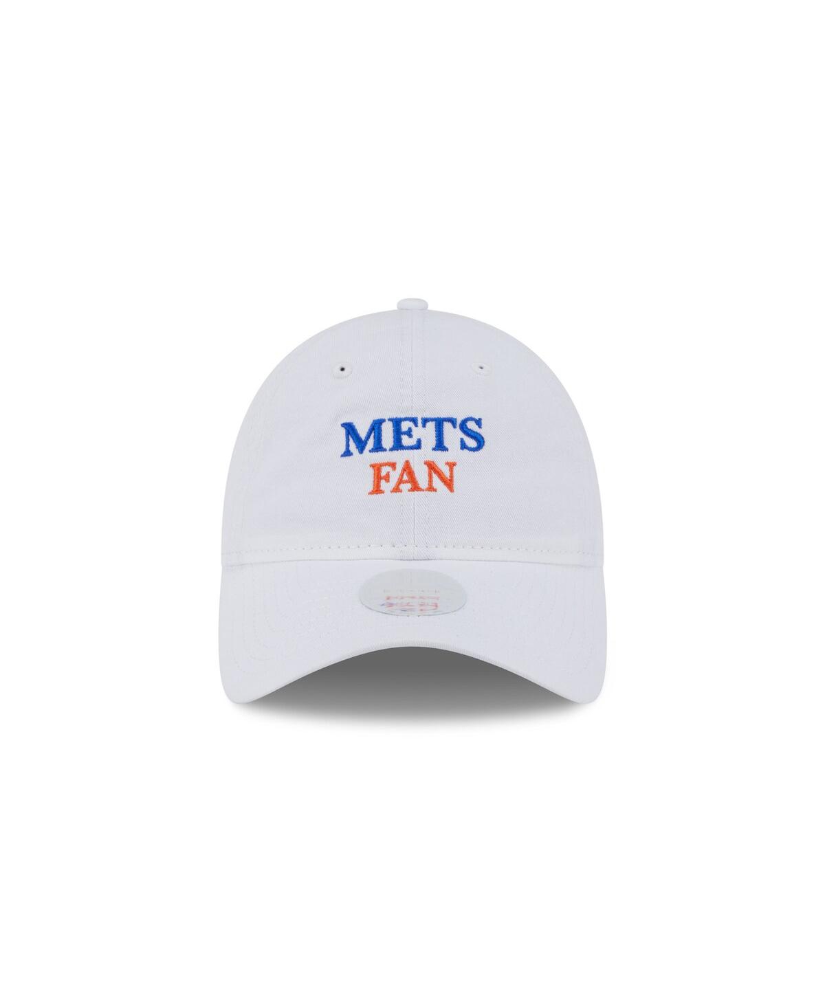 New Era Women's White New York Mets Team Fan 9twenty Adjustable Hat In White