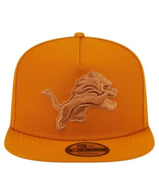 Men's Brown Detroit Lions Color Pack A-Frame 9FIFTY Snapback Hat