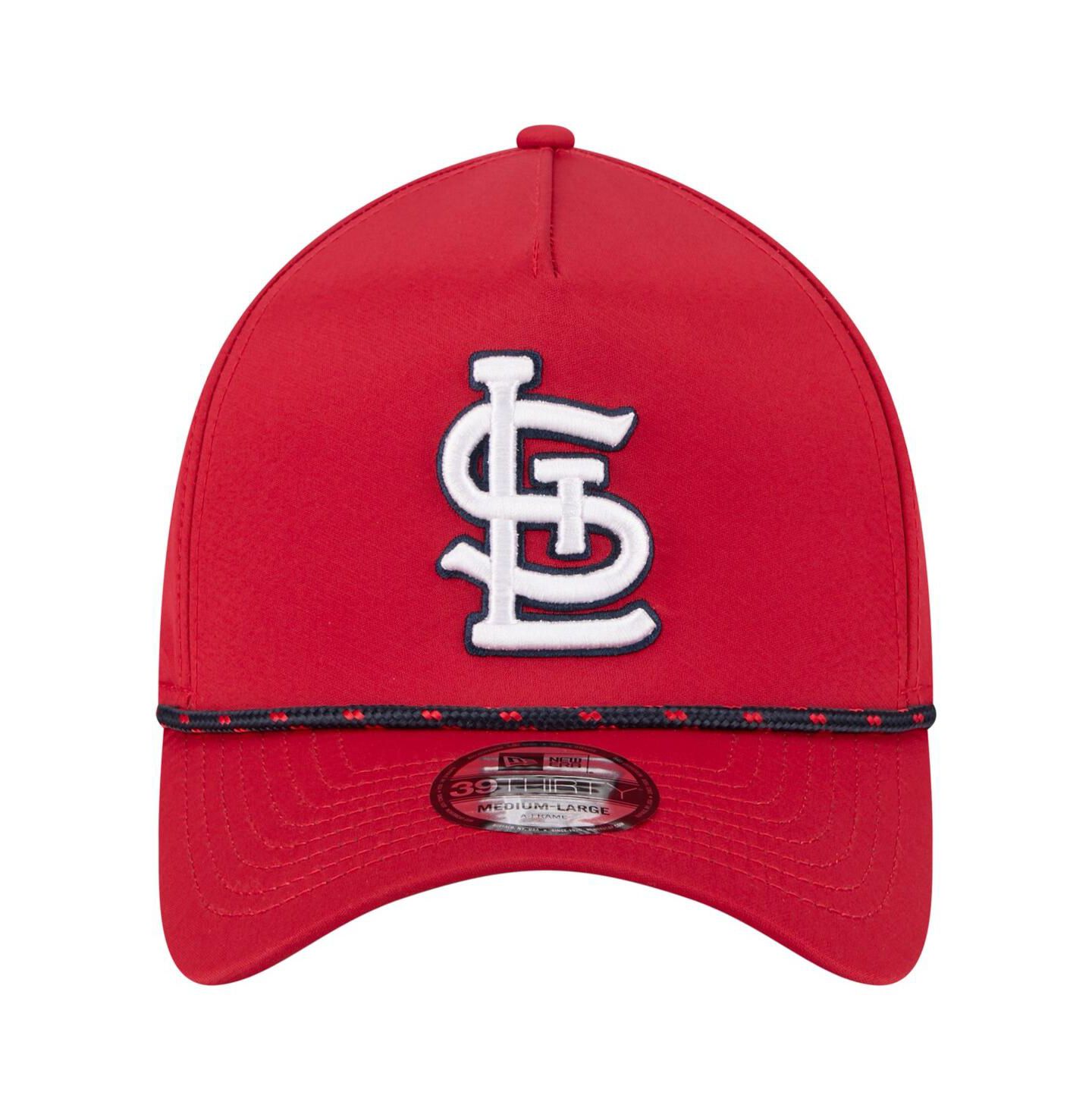 Мужская кепка New Era Red St. Louis Cardinals 39THIRTY A-Frame Perforated Flex Hat — фото 5