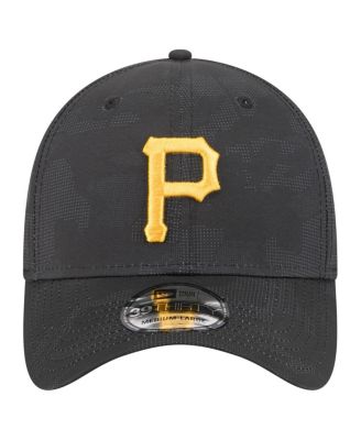 Men's Black Pittsburgh Pirates Tonal Camo 39THIRTY Flex Hat
