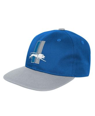 Outerstuff - Big Boys and Girls Blue Detroit Lions True Retro Adjustable Hat