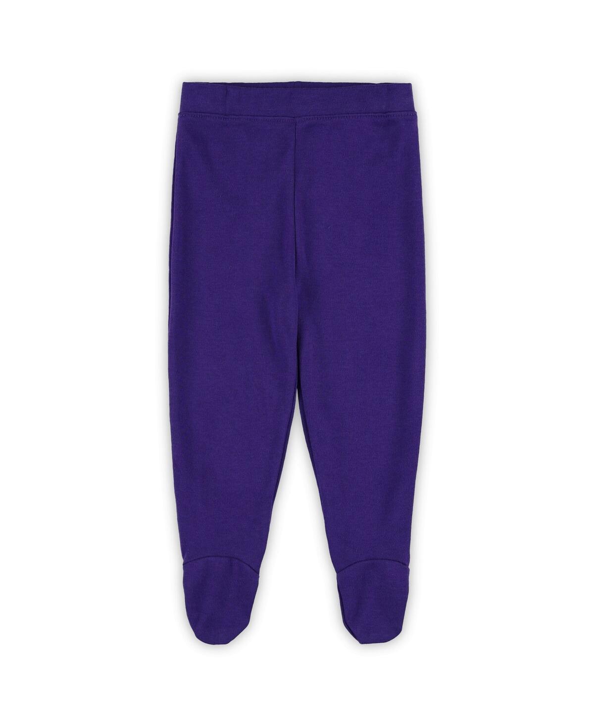 Outerstuff Baby Boys And Girls 3-piece Minnesota Vikings Little Champ Set In Multi