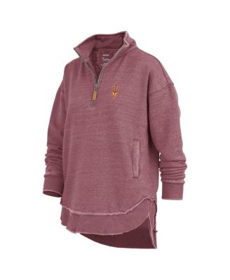 Women's Maroon Arizona State Sun Devils Northfork Sojourn Poncho Quarter-Zip Sweatshirt
