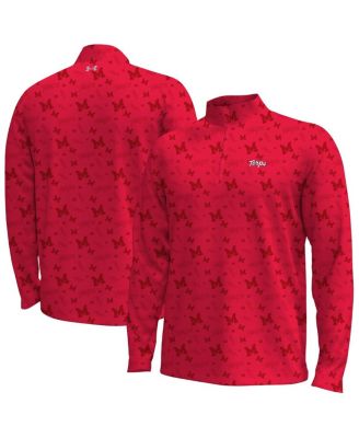 Under Armour - Men's Red Maryland Terrapins Gameday Armourfuse Half-Zip Jacket