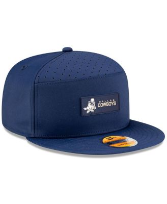 Men's Navy Dallas Cowboys 2025 Sideline Throwback Split Panel 9FIFTY Snapback Hat