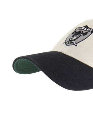Men's Cream/Black Las Vegas Raiders Fairfield MVP Throwback Adjustable Hat