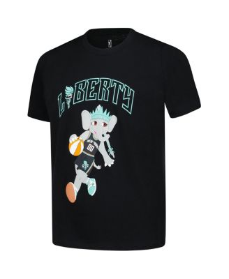 Big Boys and Girls Black New York Liberty Ellie Dribble T-Shirt