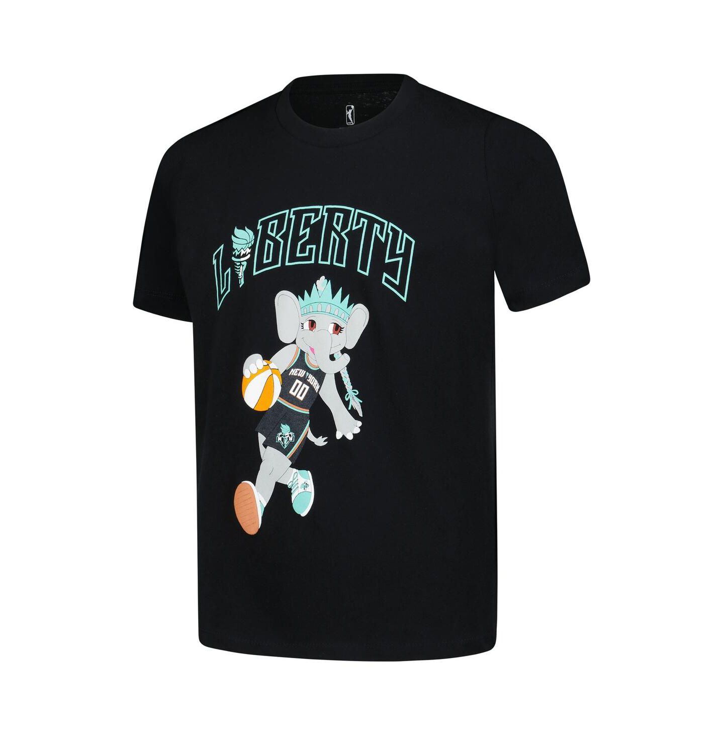 Детская футболка Outerstuff Black New York Liberty Ellie Dribble — фото 3