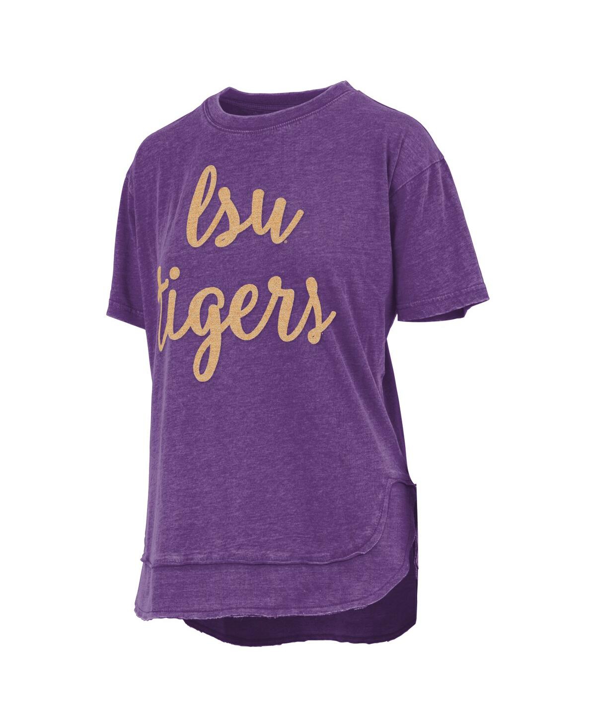 Pressbox Purple Lsu Tigers Poncho T-shirt In Purple