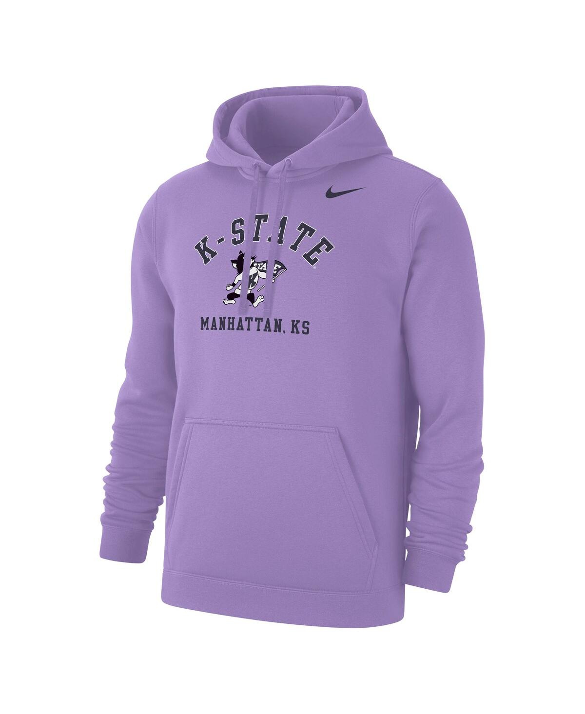 Nike Lavender Kansas State Wildcats K-state Club Hoodie In Purple