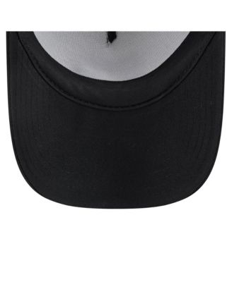 Toddler White/Black Pittsburgh Pirates Painted A-Frame 9FORTY Trucker Adjustable Hat