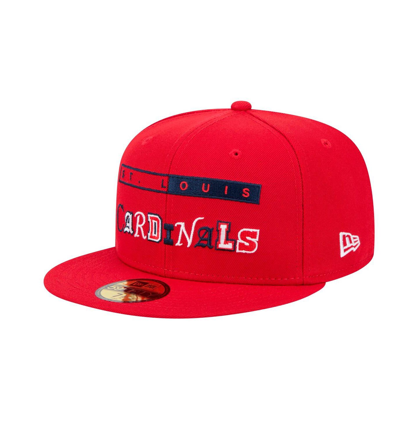 Мужская кепка New Era Red St. Louis Cardinals Ransom 59FIFTY Fitted Hat — фото 1