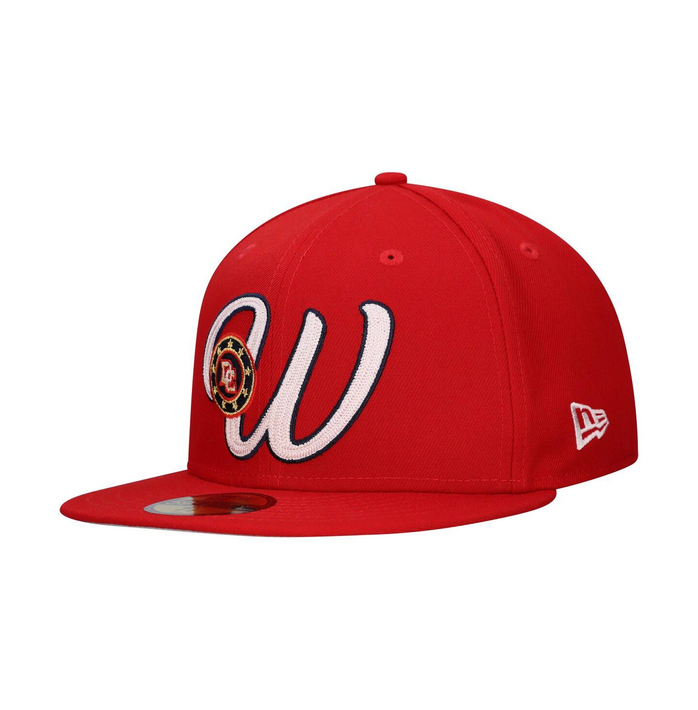 Мужские головные уборы New Era Red Washington Nationals Duo Logo 2.0 59FIFTY Fitted Hat — фото 1