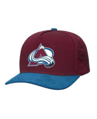 Mitchell & Ness - Men's Burgundy/Blue Colorado Avalanche May Flowers Pro Crown Adjustable Hat