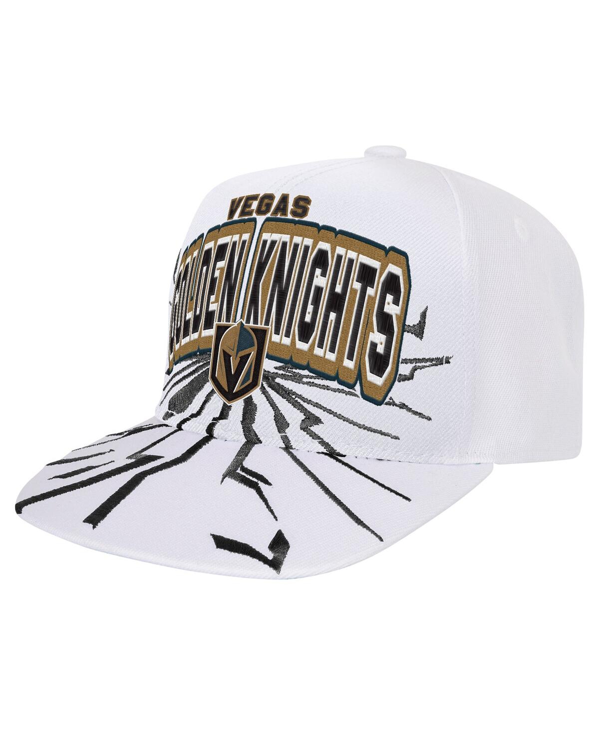Mitchell & Ness Mitchell Ness Big Boys And Girls White Vegas Golden Knights After Shock Snapback Hat In White