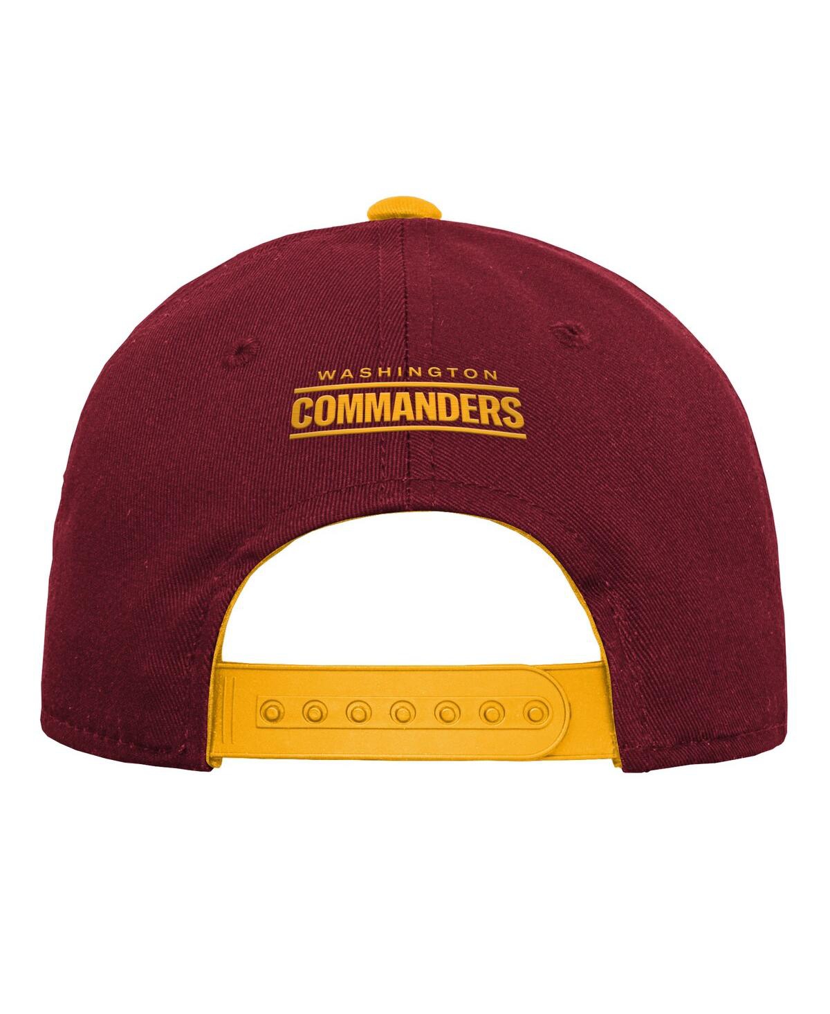 Outerstuff Big Boys And Girls Burgundy Washington Commanders Team Pre-curved Adjustable Hat In Burgundy