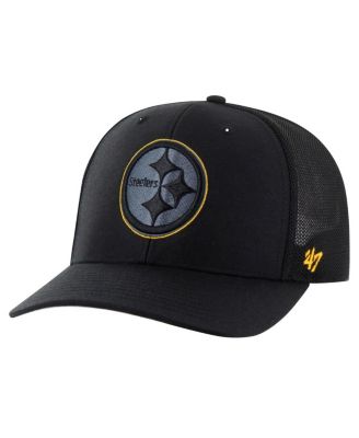 '47 Brand - Men's Black Pittsburgh Steelers Blackball Trophy Flex Hat