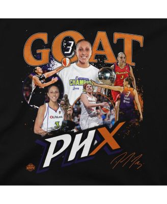 Men's and Women's Diana Taurasi Black Phoenix Mercury Greatest Of All Time Retirement T-Shirt