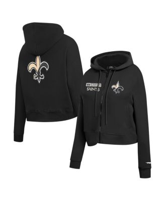 Pro Standard - Women's Black New Orleans Saints Split Logo Full-Zip Hoodie