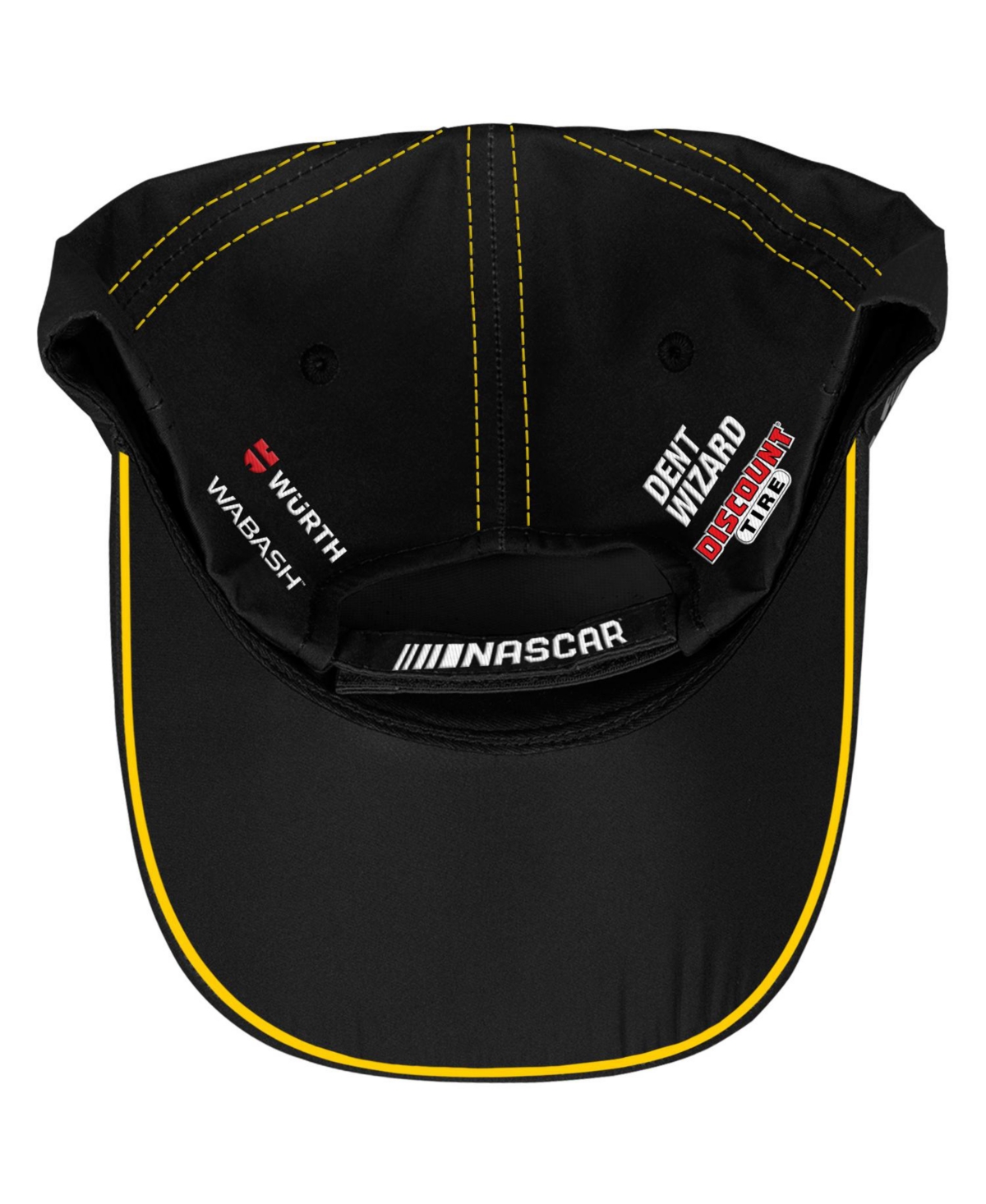 Checkered Flag Sports Men's And Women's Black Ryan Blaney Menards Uniform Adjustable Hat In Black