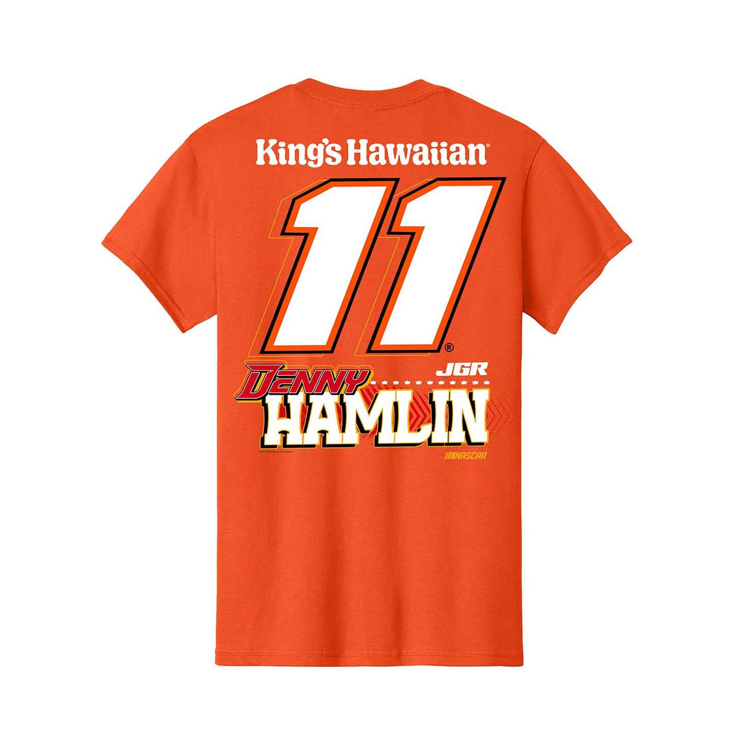 Мужская футболка Joe Gibbs Racing Team Collection Orange Denny Hamlin King's Hawaiian — фото 2