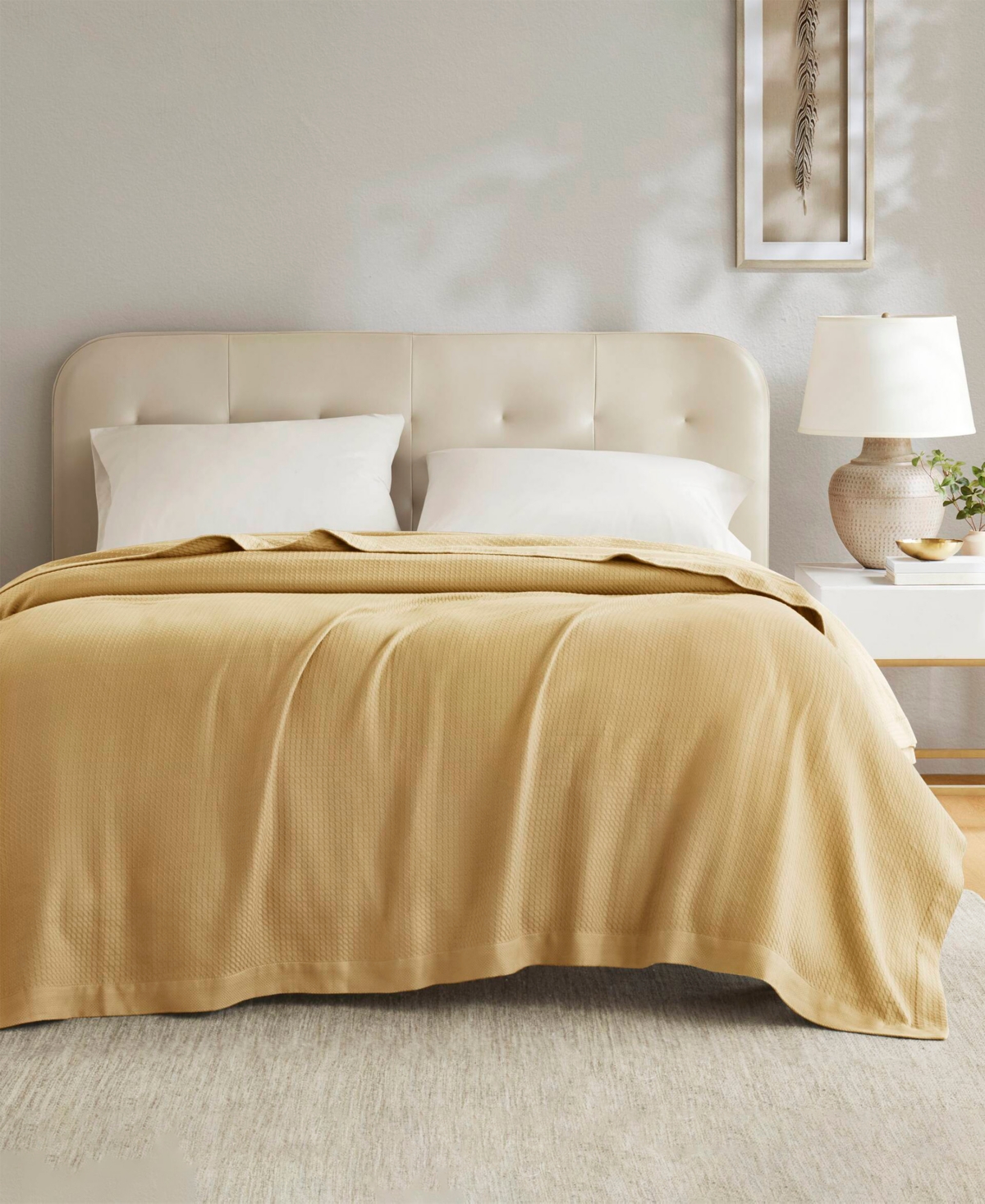 Madison Park Egyptian Cotton Blanket, King In Yellow