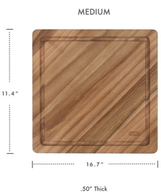 3-Piece Acacia Diagonal Grain Board Set