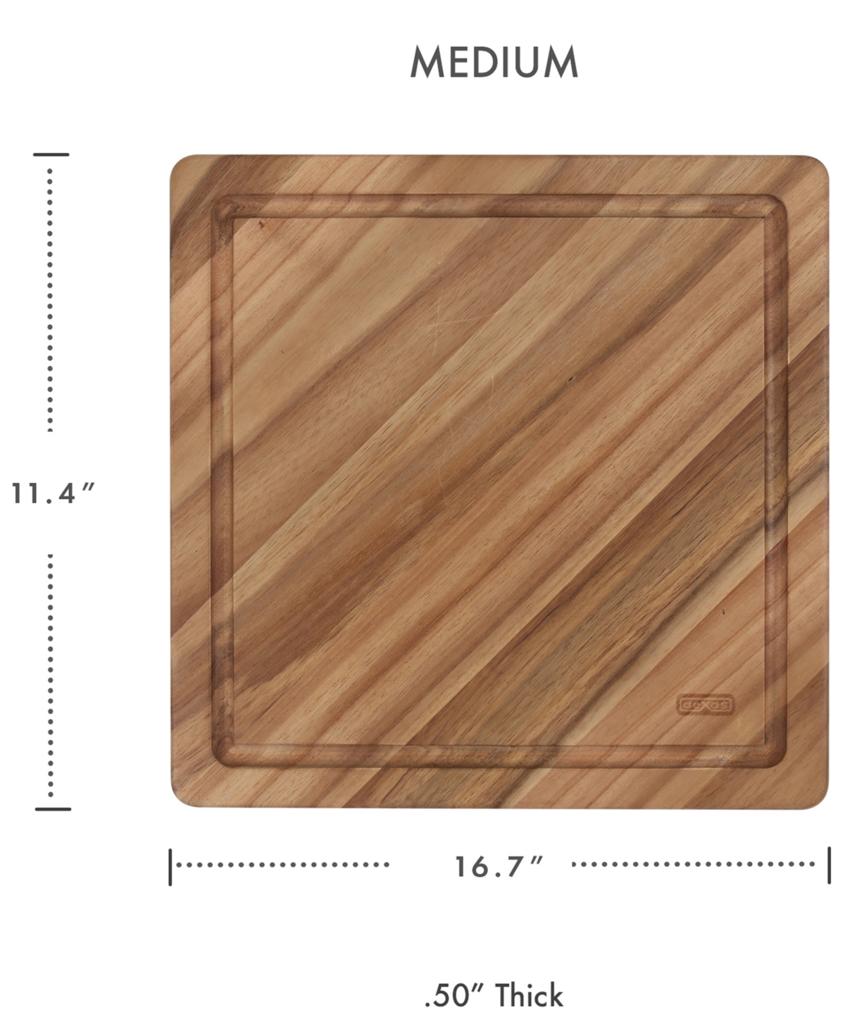 Dexas 3-Piece Acacia Diagonal Grain Board Set