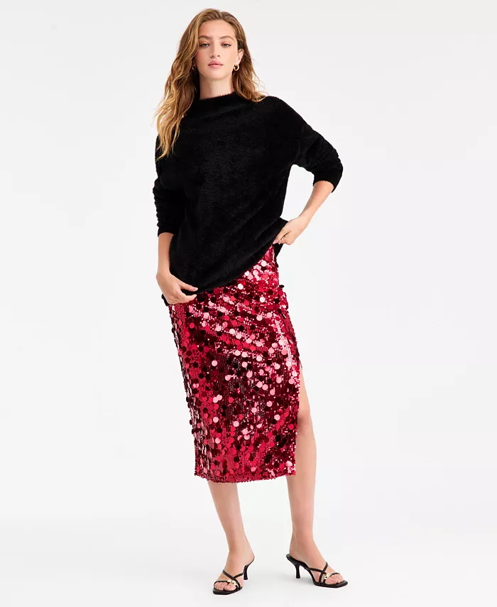 Women's Pailette Midi Skirt