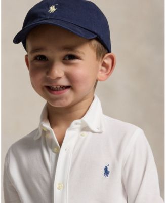 Toddler and Little Boys Featherweight Cotton Mesh Shirt